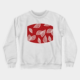 Retro Red Leaves Crewneck Sweatshirt